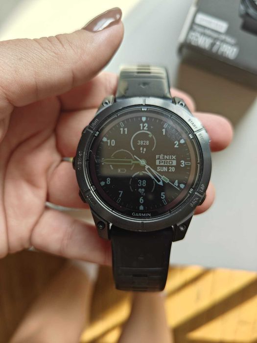 Garmin Fenix 7 Pro Sapphire Solar, 47 мм, черен