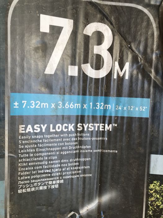 Vand piscina Intex lungime 7,32 m latime 3,66 m adancime 1,32-1,5 m