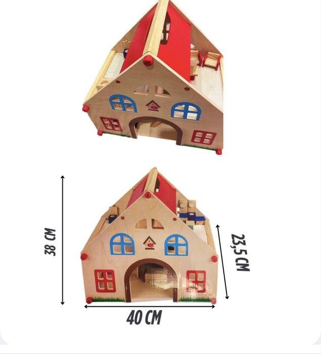 Дом кукольный деревянный