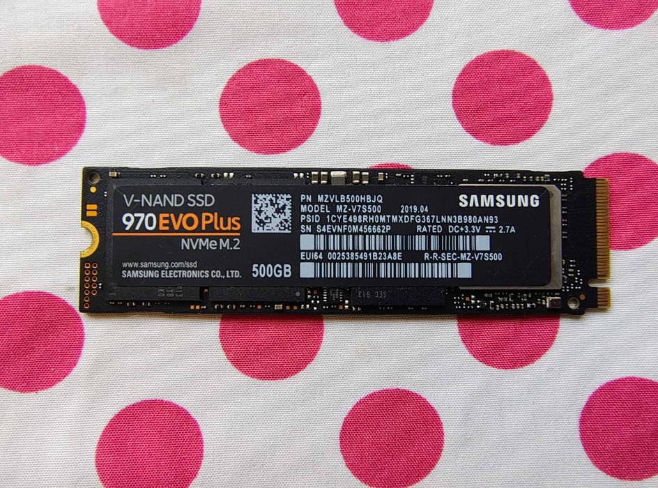SSD Samsung 970 EVO Plus 500GB PCI Express 3.0 NVMe, M.2.