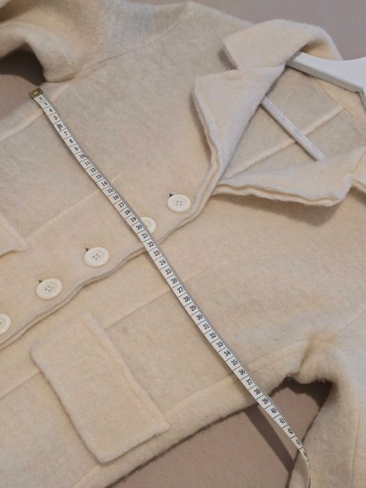 Jachetă tip sacou din lână fiartă