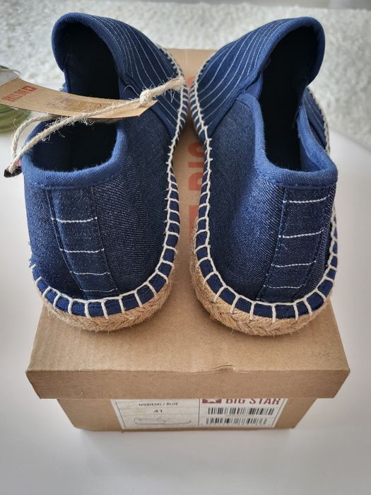 Espadrile/pantofi din pânză BigStar, mărimea 41, noi-nouțe, cu etichetă, în cutia originală