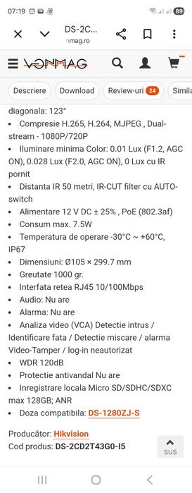 Camera IP Hikvizion Ds-2cd2t43go-l5