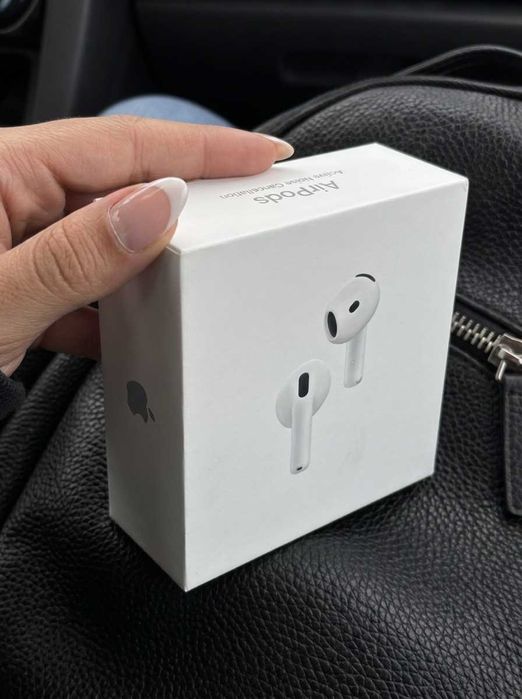 Airpods 4 с шумопотискане, отговаряне с кимване, касова бележка и гаранция, аирподс 4