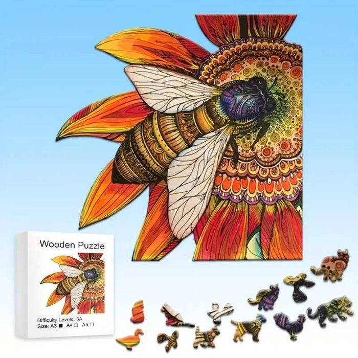 Дървен  пъзел "Пчела"