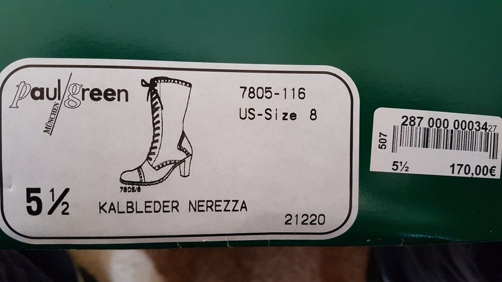 Cizme de piele Paul Green Munchen mărimea 38 si 3/4