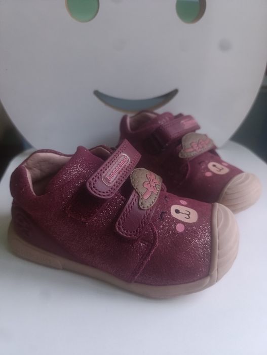 Pantofi Biomechanics ursulet bordo