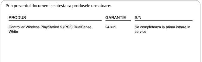 Controller PS5 Alb ca nou