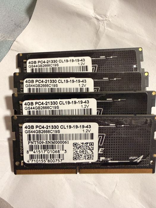 ОЗУ Geil so dimm ddr4 4 GB