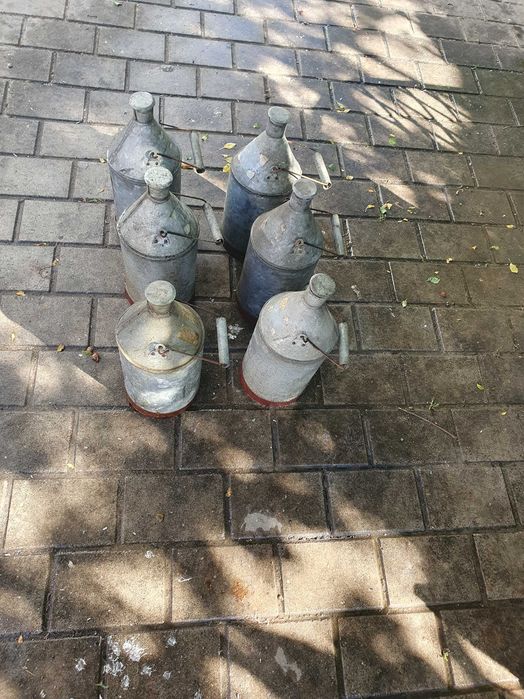 Bidon metalic din tabla galvanizata de 5 litri