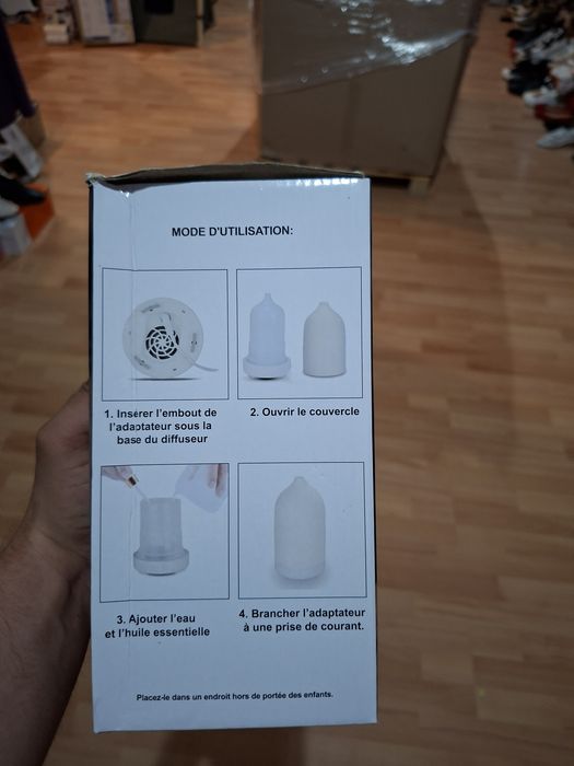 Difuzor aromaterapie / umidificator ultrasonic tip ceramică - NOU la cutie