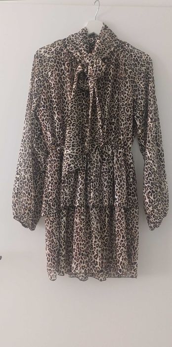 Рокля с леопардова шарка