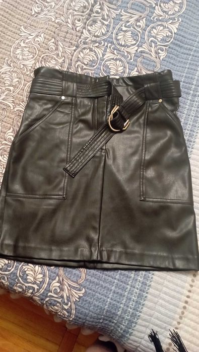 Продам юбку кожаную