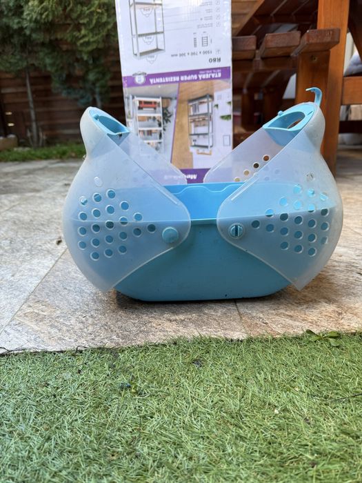 Cusca transport iepure/hamster + bol mancare inxo