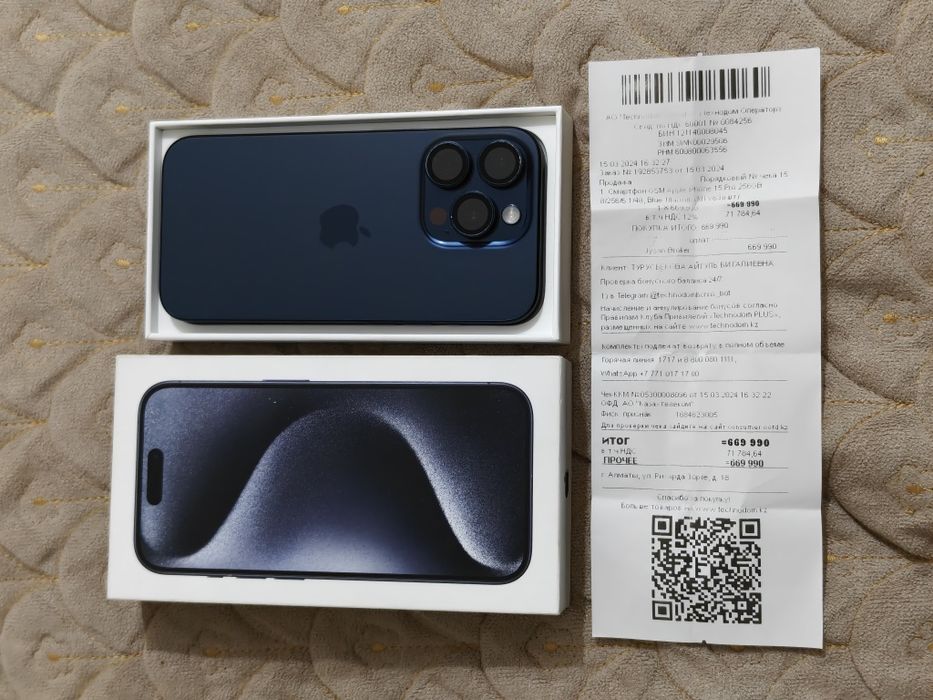 Iphone 15 Pro 256 gb ёмкость 90 EAC