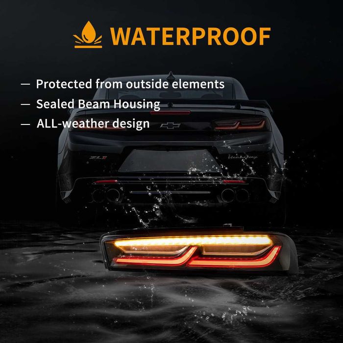 Стопове с динамични жълти мигачи за Chevrolet Camaro 2016- 2017 2018