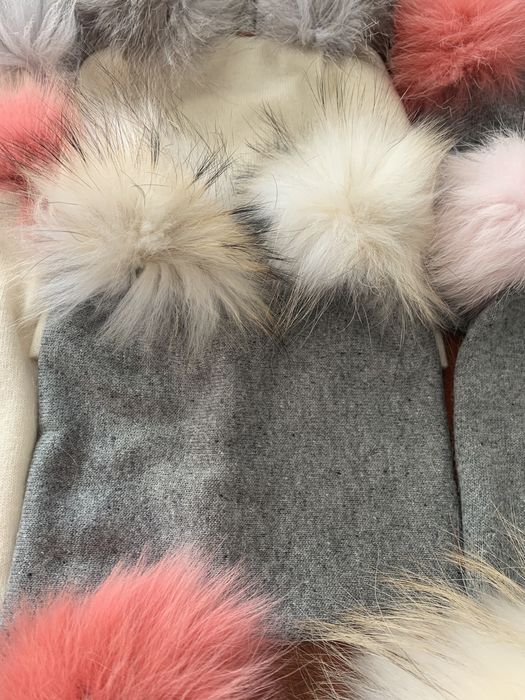 Шапка с естествен пух