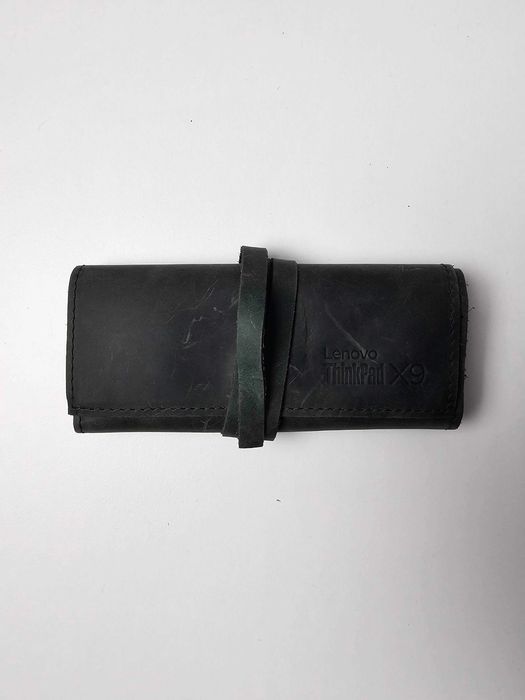 Pouch, Husă Piele Verde Lenovo