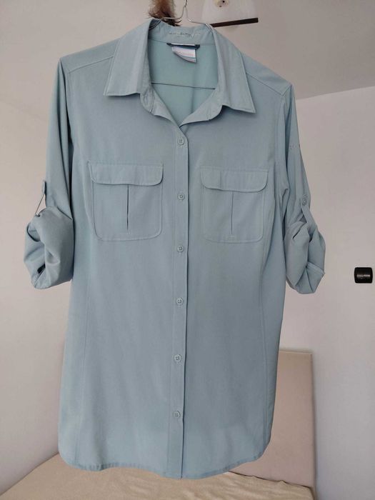 Camasa Columbia culoare albastru petrol