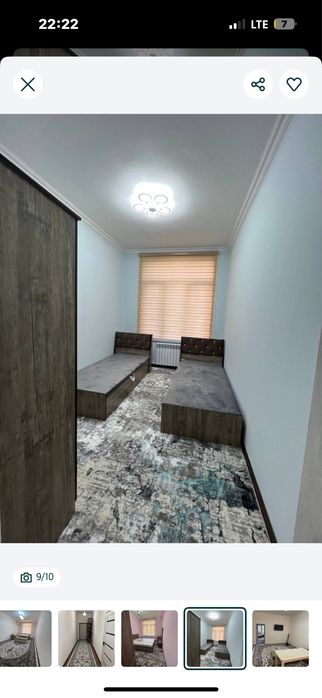 Arenda Чил 8 2хона Новза Парус  йигитларга оилага  шартйга