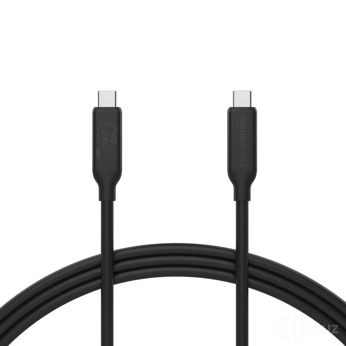 Кабель Amazon Basics USB-C to USB-C 4 Thunderbolt 4 240W 40Gbps 0.9м
