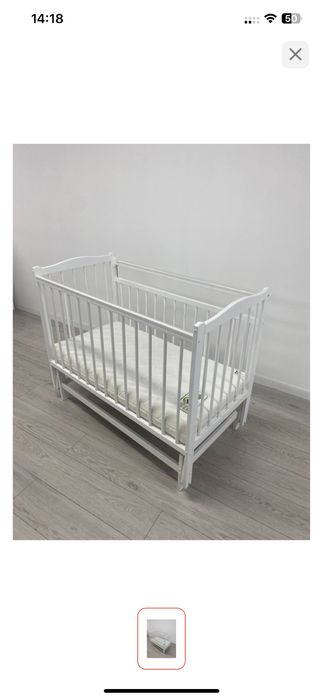 Детский манеж белый б/у