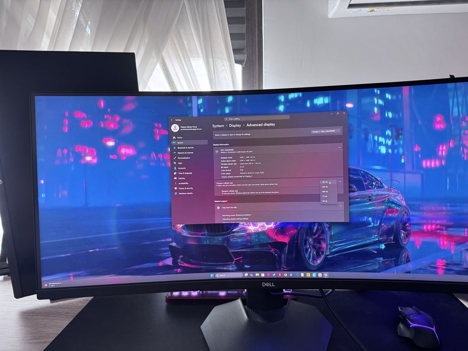 Monitor Gaming Dell S3422DWG 34” Ultrawide UWQHD 144Hz FreeSync Premium Pro