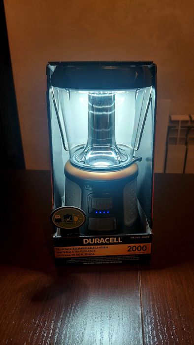 Lanterna Duracell tri-power rechargeble