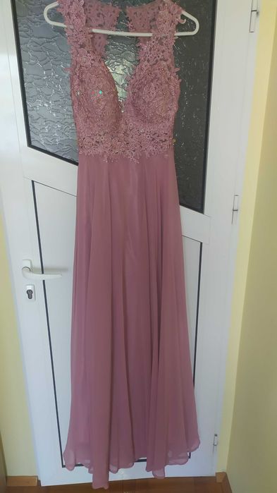 Официална дълга рокля размер М