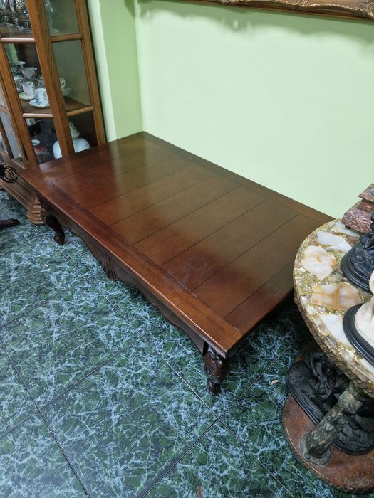 Уникална антикварна холандска холна маса масив с дърворезба