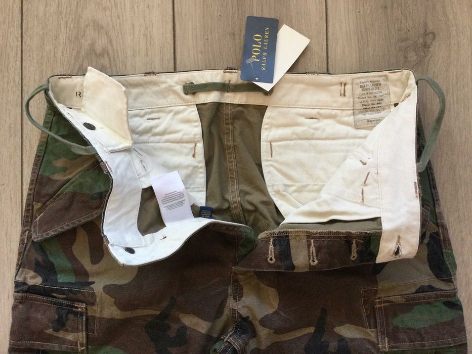 НОВИ оригинални камуфлажни памучни карго панталони POLO RALPH LAUREN размер 33 / 32 от САЩ