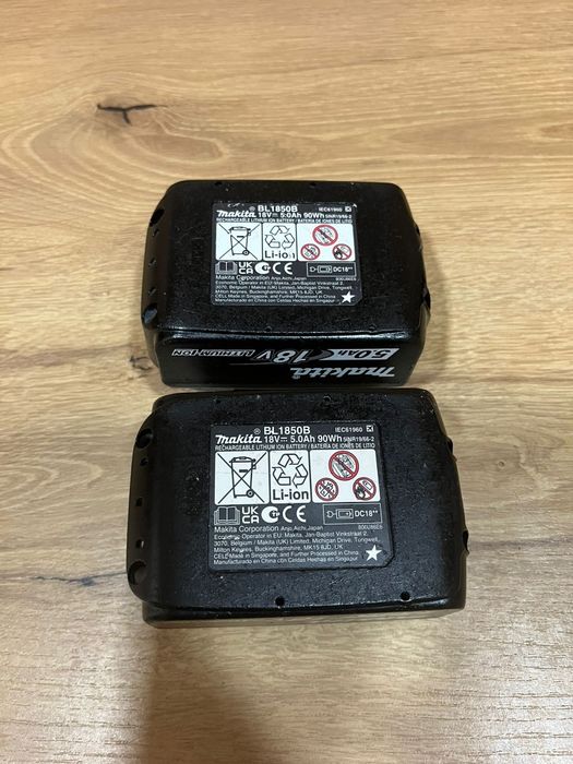 Set acumulatori baterii Makita 18V 5AH in stare foarte buna, ORIGINALI
