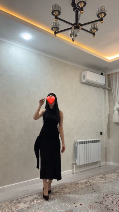 Черное вечернее платье