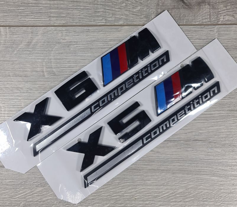 Emblema-Sigla-Logo-Bmw-X5M-X6M-Competition-Negru-F15-F16-G05-G06