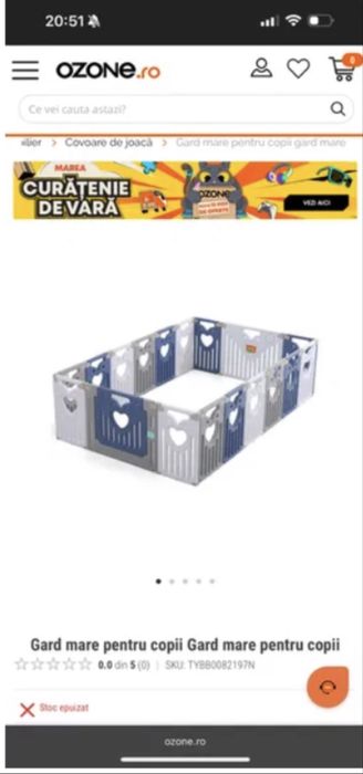 Tarc mare bebe de vanzare stare fiarte buna