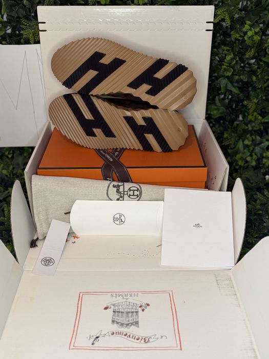 Adidași/Sneakers Hermes Bouncing sneakers brown/ premium quality