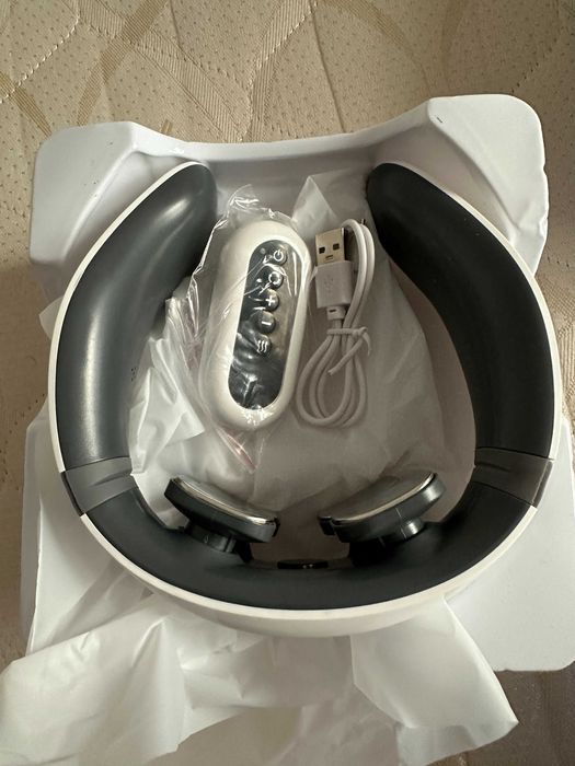 Aparat masaj cervical cu impulsuri electromagnetice, USB, telecomanda