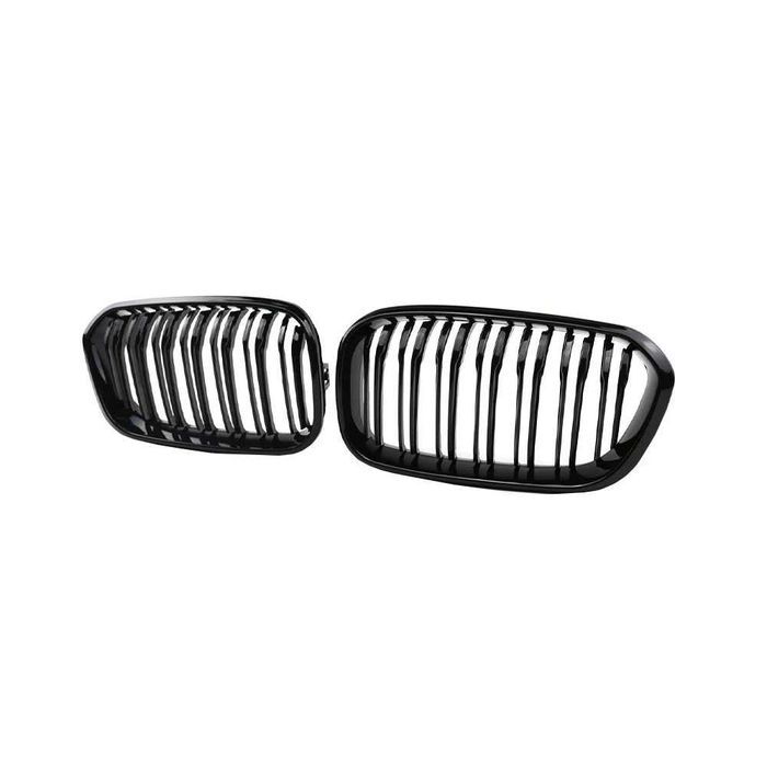 Set 2 grile duble M negru BMW Seria 1 facelift F20 F21 2015-2019