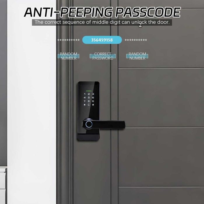 Yala/Lock Smart, INT-EXT, Cifru+Amprenta+APP WiFi, Redus de la 800RON