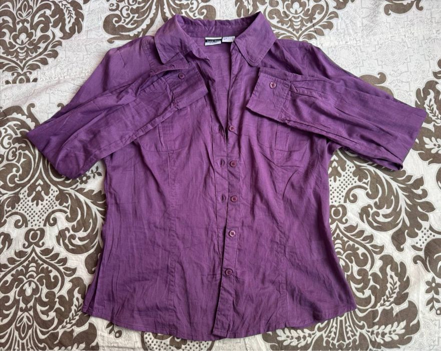 фиолетовая рубашка
