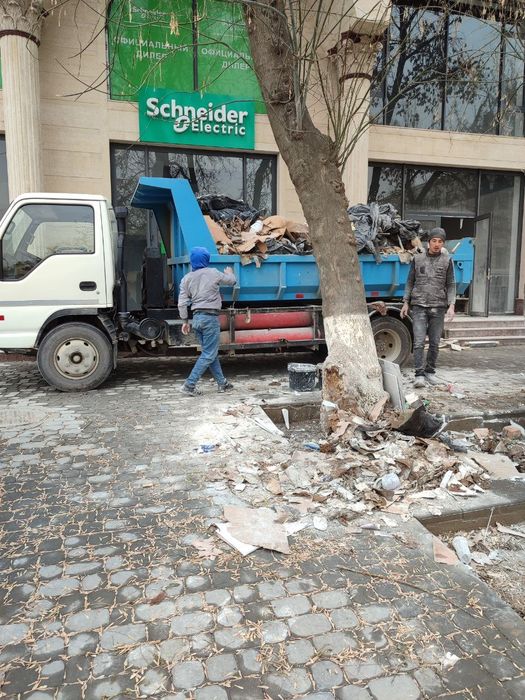 Musor olib ketish xizmati Qurilish materiallari yetkazib beramiz