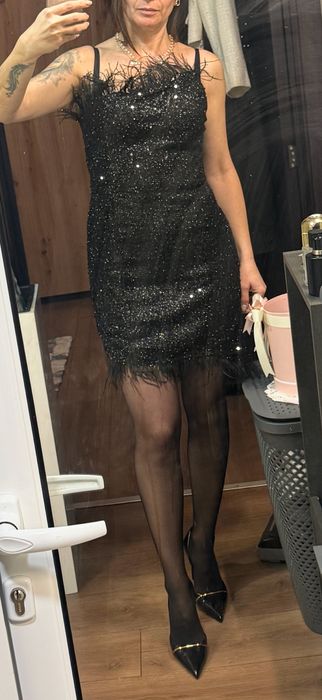 Рокля с паети празнична