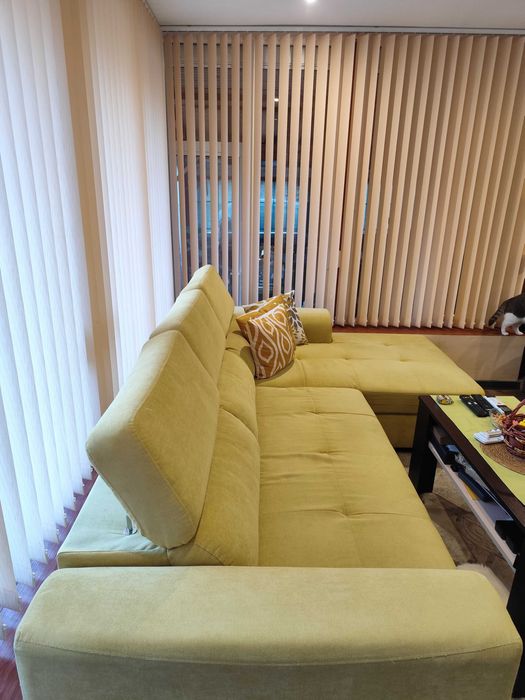 Ъглов разтегателен диван за  всекидневна