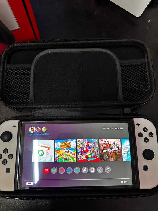 Switch OLED не прошитый + sd 256gb