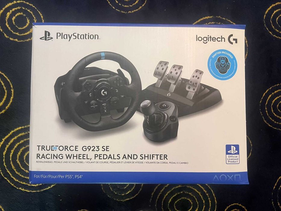 VOLAN TRUEFORCE G923 SE cu pedale si schimbator nou PC/PS5/XBOX