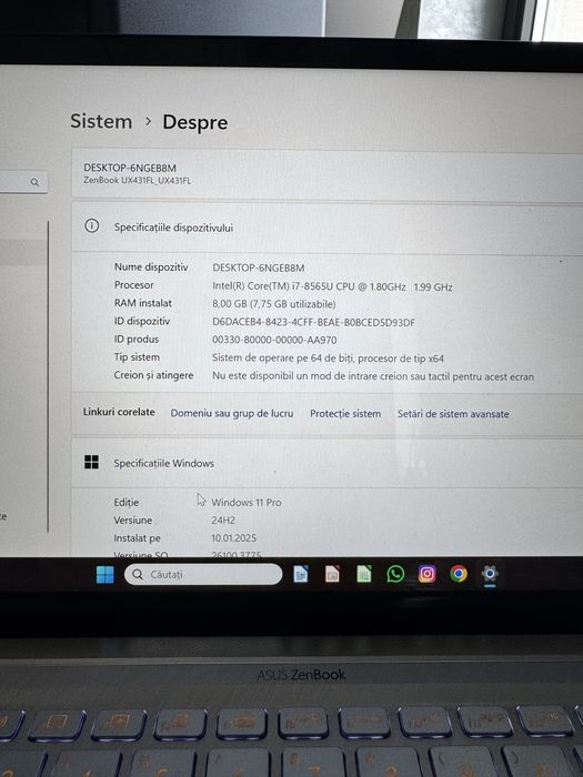Laptop asus zenbook