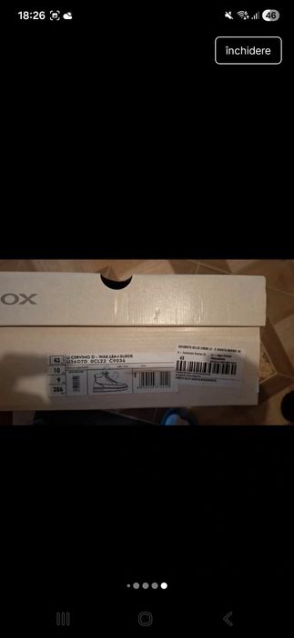 Ghete Geox mărime 43