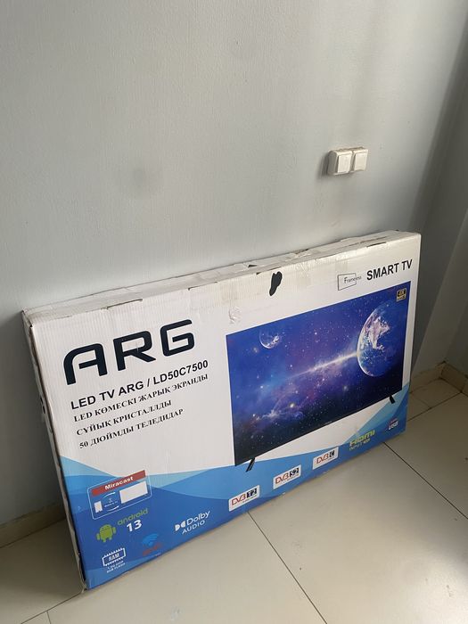 Продам телевизор ARG 50” Smart TV 4K