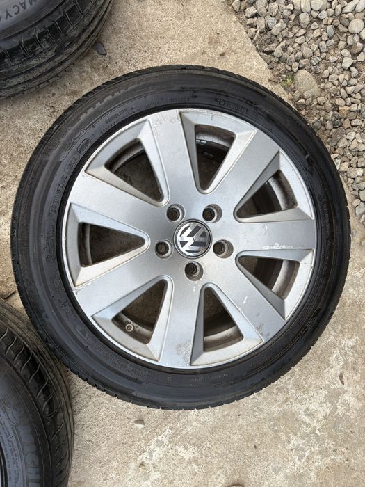Jante 5x112 R16 cu anvelope de vara Michelin  205/55 R16