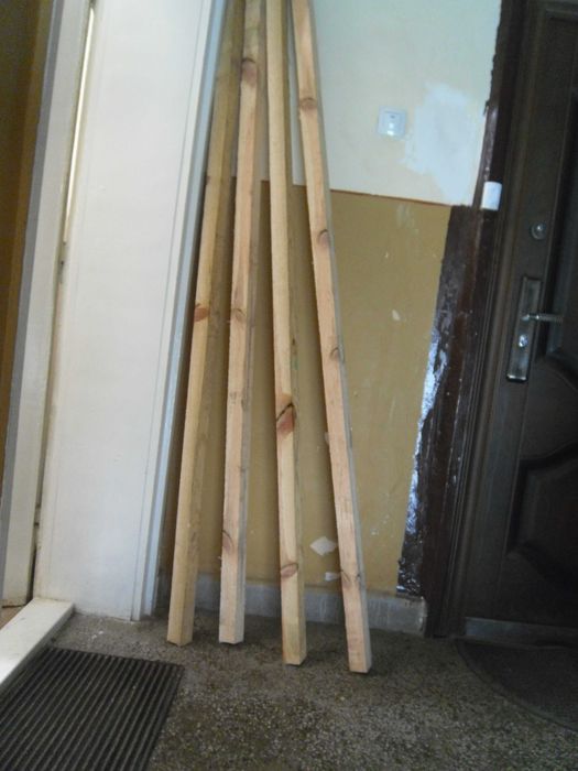 Естествен паркет, летви 5/5 и летви  и парчета от OSB-1,8